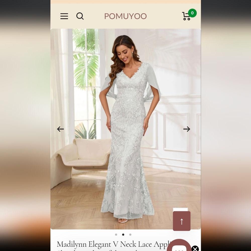 Elegant White Lace Wedding Dress